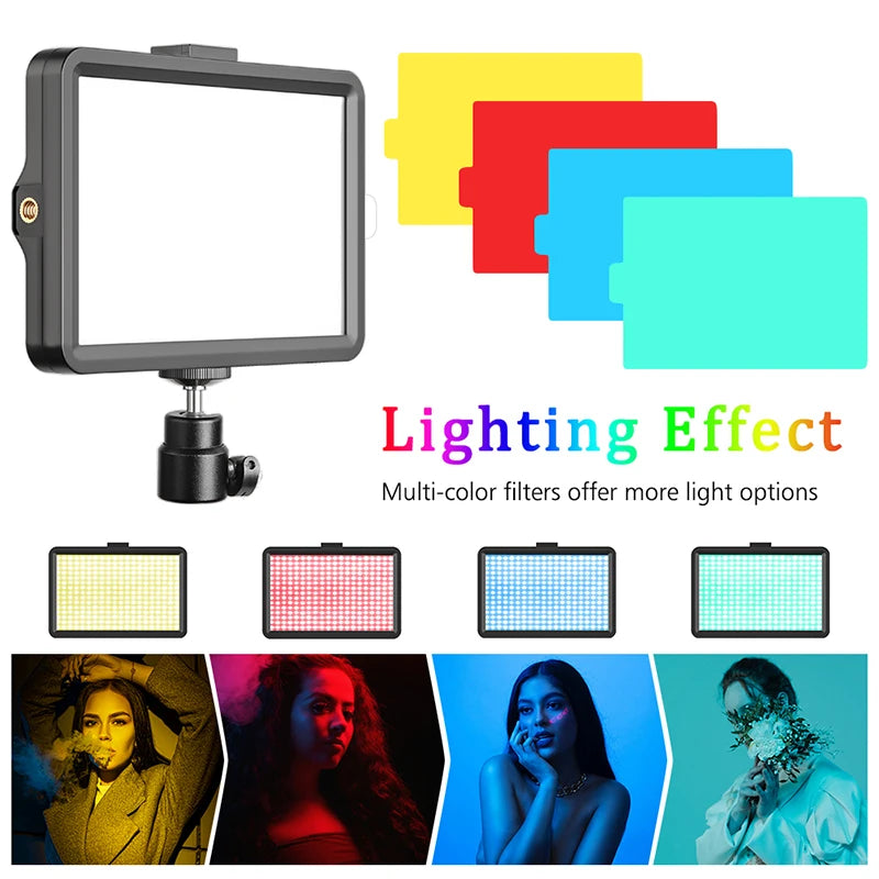 Luz LED Regulable para Video y Fotografía con Trípode 6/8"