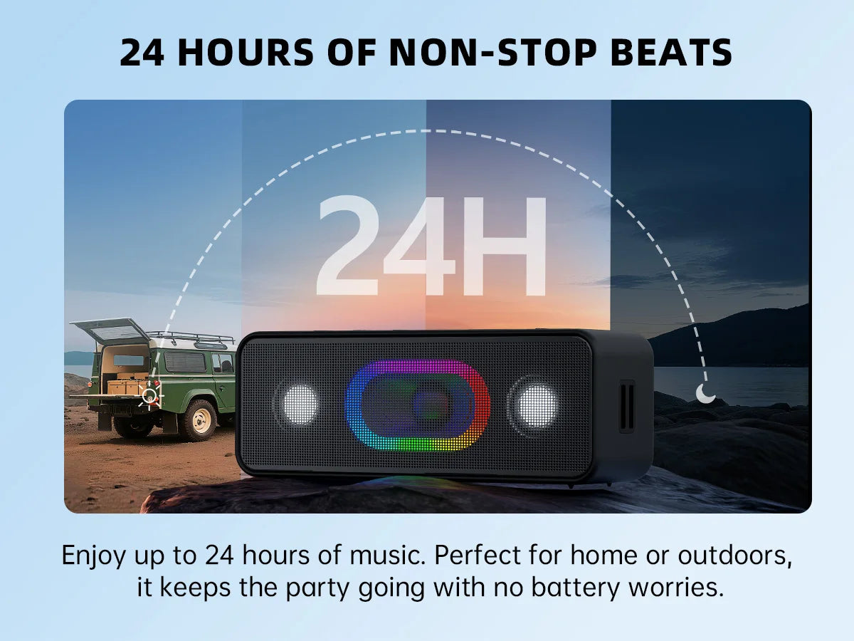 Ortizan S11 Altavoz Bluetooth portátil con luces Altavoces de computadora Bluetooth para escritorio, altavoces para juegos para PC, computadora portátil, tableta