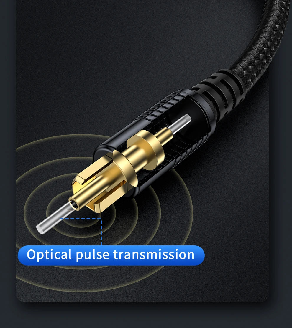 Unnlink SPDIF Cable de Audio óptico Digital HIFI 5,1 Toslink Cable para TV box PS4 altavoz Blu-ray Xbox 360 amplificador Subwoofer