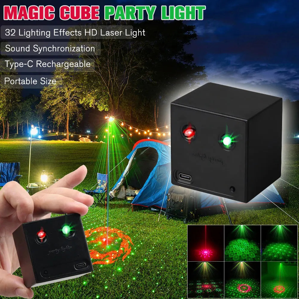 Mini Luz Láser Recargable para Fiesta y Escenario