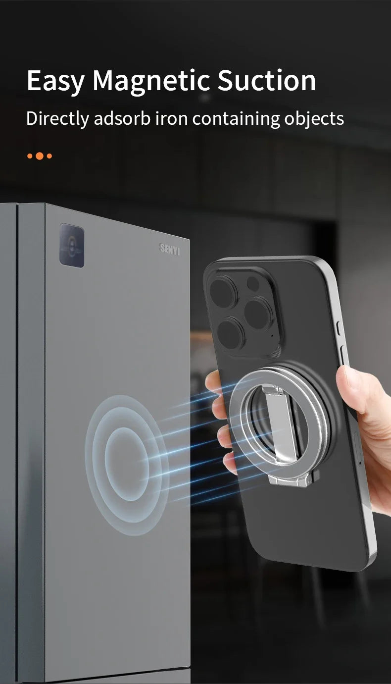 Soporte Magnético Universal Plegable de Doble Cara para Teléfono, Compatible con Magsafe, para Gimnasio, Caminadora, Coche, Soporte Plegable para Smartphone