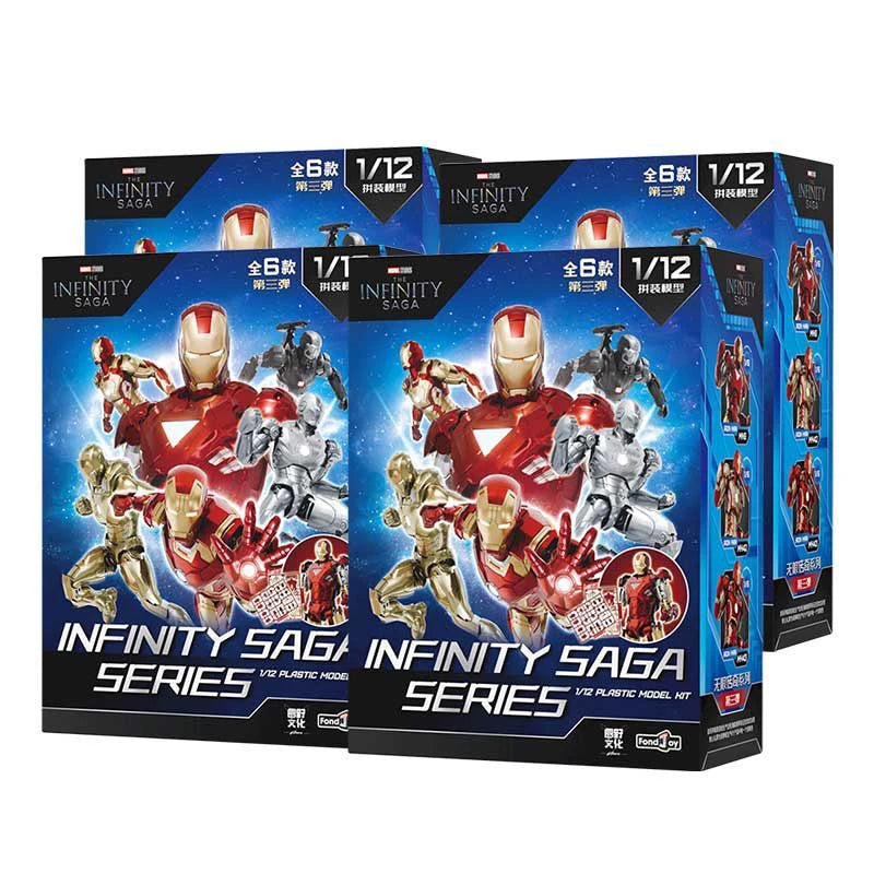En Stock Fondjoy The Infinity Saga Avengers Iron Man Tony Stark Mk21 Mk42 Mk2 Mk6 Mk43 War Machine ‌   Figura de acción, modelo de juguete, regalo