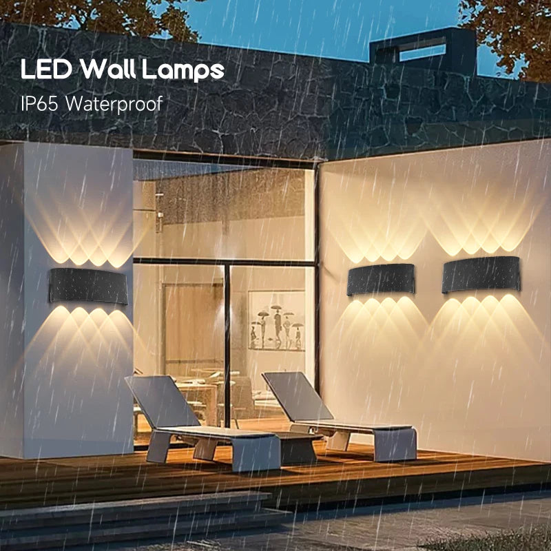 Led Wall Lamp Lámpara led de pared para exteriores, aplique pared, candelabros impermeables, luz led pared, AC85-265V para decoración interior del hogar, lampara pared dormitorio, sala de estar