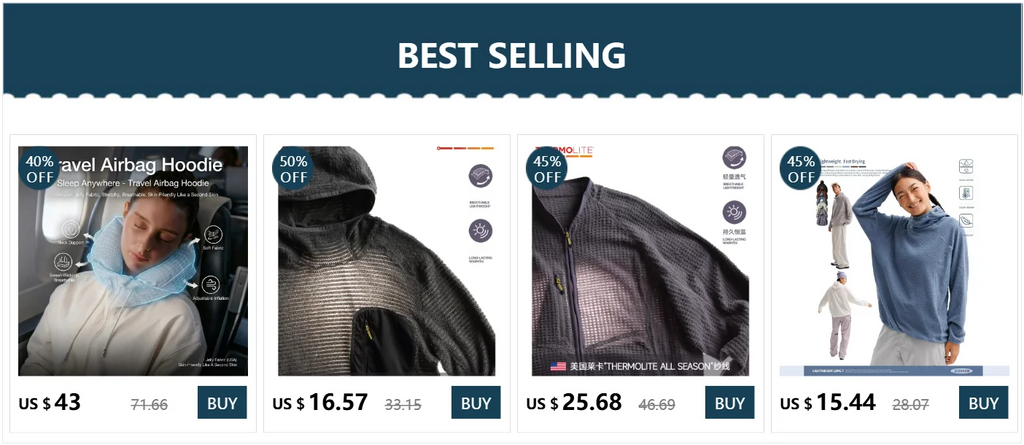 Sudadera con Capucha Thermolite, Liviana y Cálida, Colores Sólidos