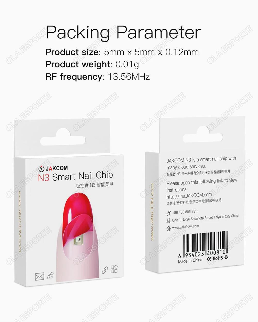 Nuevo Chip de uñas inteligente NFC, llamada Virtual SOS, función de supervisión de Fitness, dispositivo rastreador GPS, Mini rastreador, Chip inteligente para Android IOS