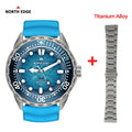 NORTH EDGE TRITON-Ti Reloj de Buceo Titanio Solar