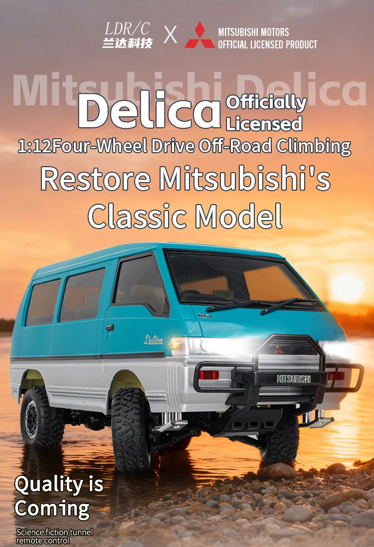 Auto RC Todoterreno LDRC LD1296 1/12 con Caja de Cambios Metálica y LED