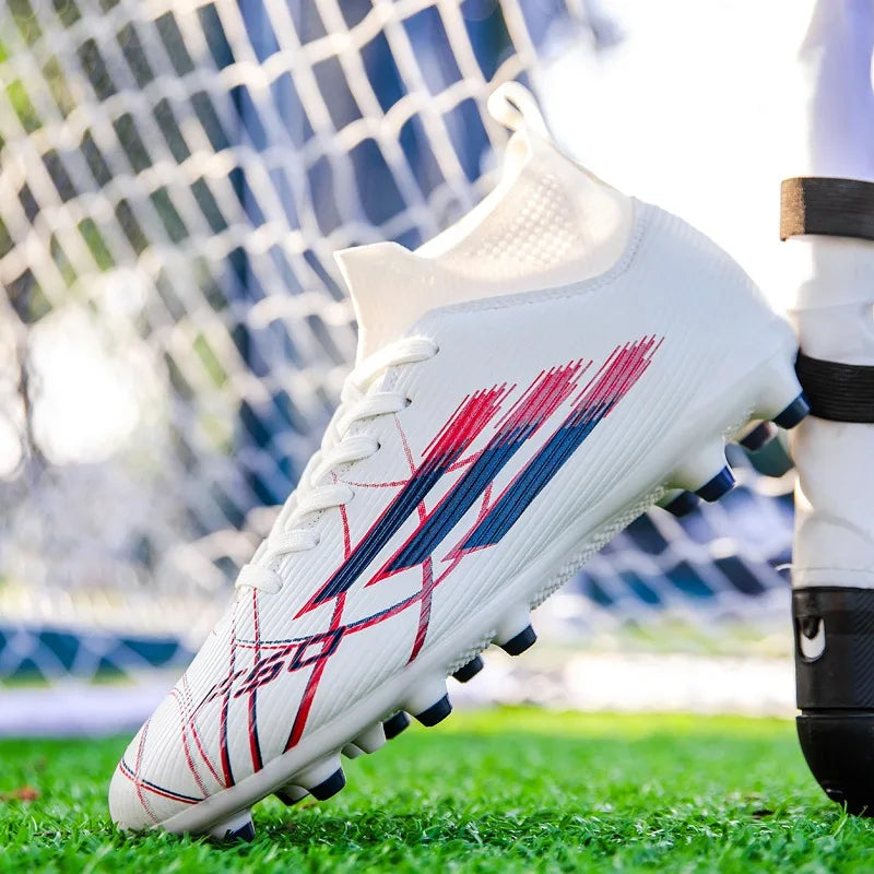 Botas de fútbol unisex de caña alta con cuello de calcetín transpirables