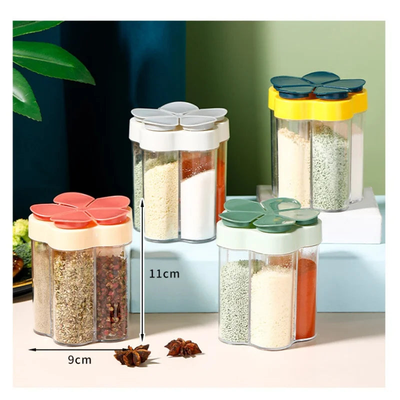 Tarro de condimentos, contenedor de plástico, botella de condimentos, organizador de especias, contenedores de condimentos para acampar al aire libre, juegos de utensilios de cocina, 1 Uds.