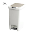 Cubo de basura con tapa doble, gran capacidad para cocina, baño, sala de estar, cubo de basura antiolores para el hogar, 1 ud.