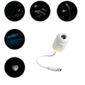 Mini proyector de estrellas Galaxy, luz nocturna dos en uno, luz ambiental para el hogar, decoración para dormitorio y coche, regalo para niños