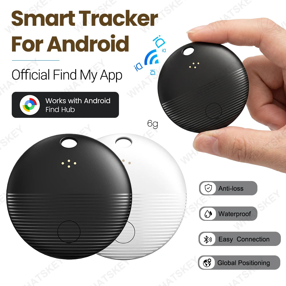 Rastreador GPS Android para Hogar Inteligente, Compatible con Google Find My, Recargable, Etiquetas de Localización, Rastreador GPS Android para Coche y Ciclismo
