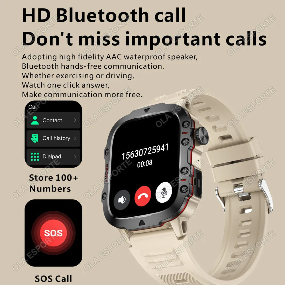 Reloj Inteligente Militar GPS 1.44 Pulgadas IP67