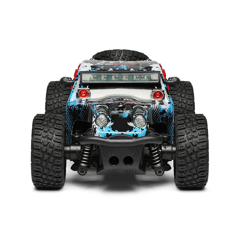 Coche RC 1/28, 4WD, 30 Km/H con Luces LED y Chasis de Metal