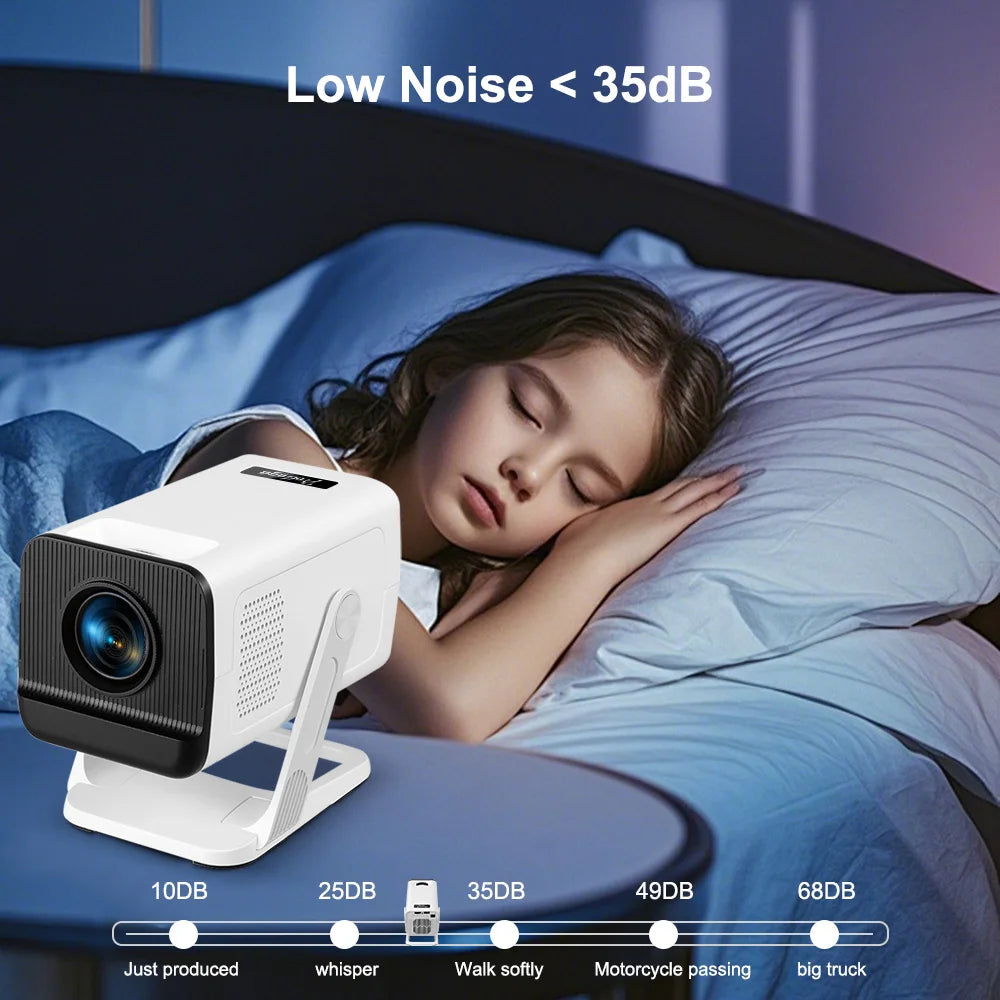 PROGAGA PG310 Mini proyector portátil 4K 1080P 720P Android 300Ansi BT5.4 Proyector PG310 Smart Home Theater proyector de vídeo al aire libre