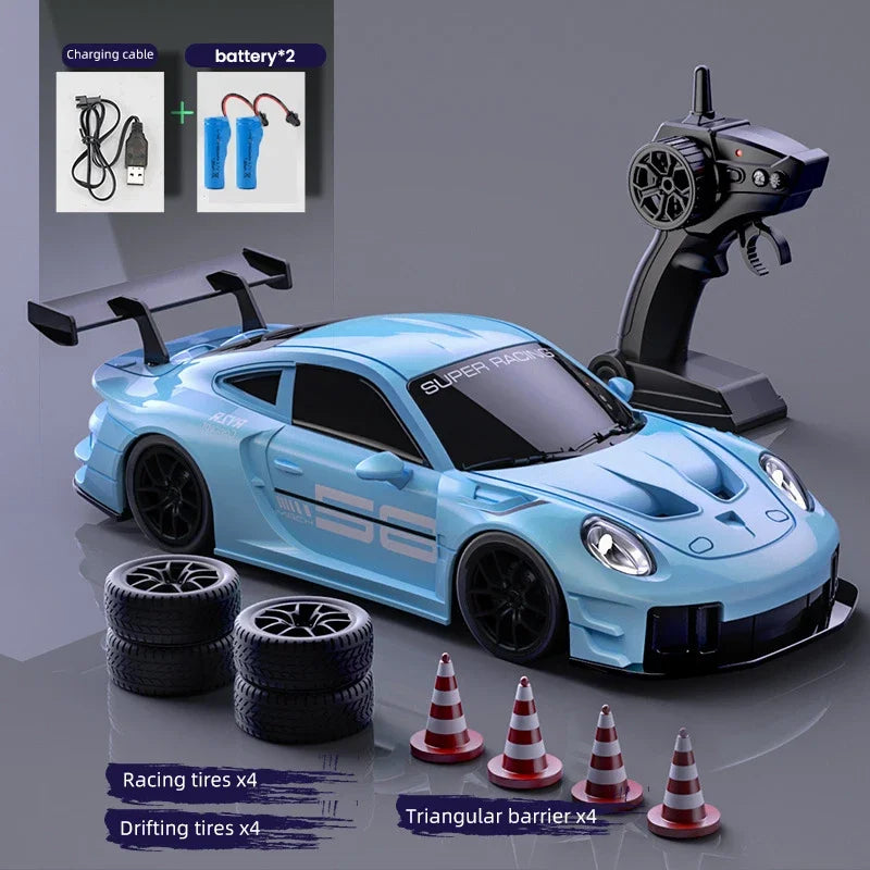 Coche de Carreras a Control Remoto 1:24, 4WD, Alta Velocidad, Juguete para Niños