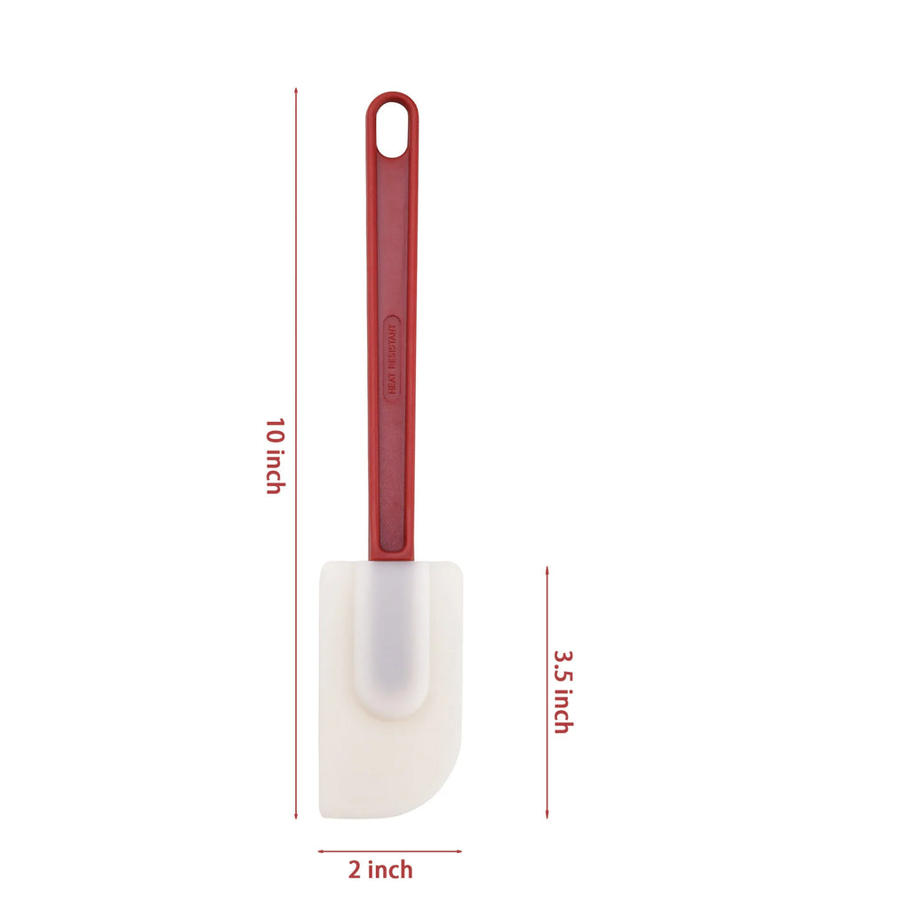 LMETJMA-espátula de goma resistente al calor, espátula de silicona antiadherente, raspadores, espátula comercial para hornear de cocina de alta temperatura JT491