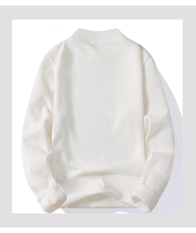 Jersey para hombre, suéter suave, camisas de terciopelo de invierno, ropa de marca, blusa fría cálida de lana tejida, camisas inferiores ajustadas
