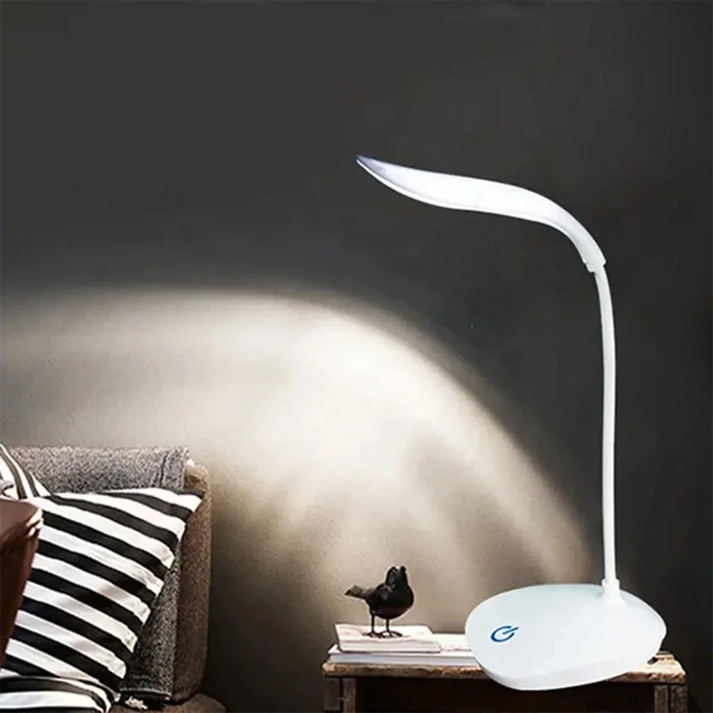 Lámpara LED de escritorio de lectura, lámpara de escritorio portátil, luz de mesa con carga USB, atenuación táctil, aprendizaje de protección ocular, iluminación de habitación y oficina