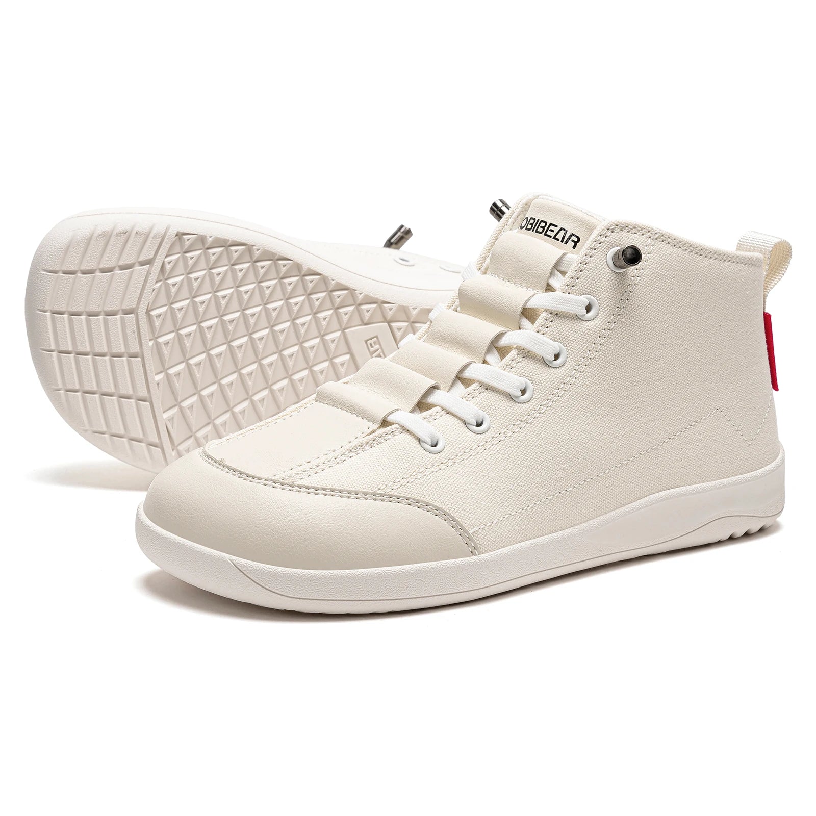 Zapatillas de Lona Minimalistas HOBIBEAR Media Caña Punta Ancha