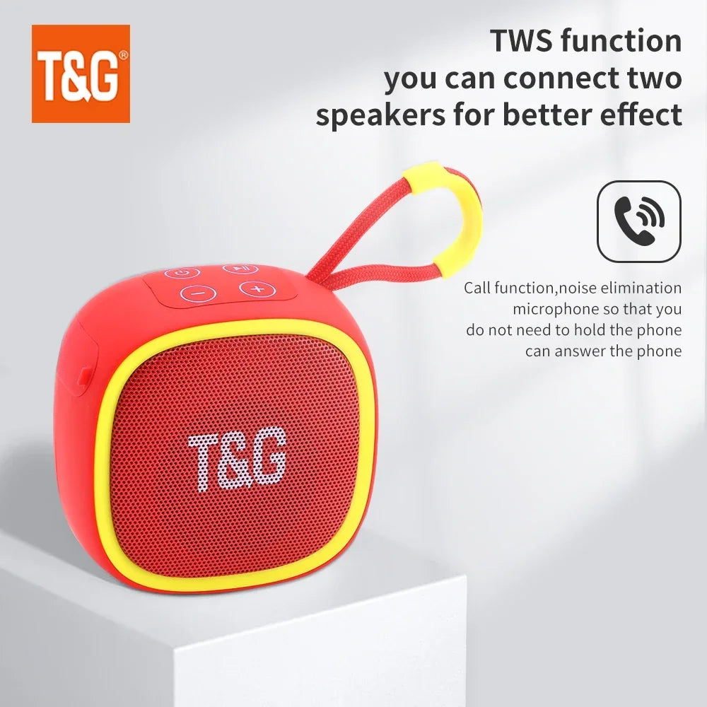 TG659 Mini altavoz inalámbrico potente Bluetooth TWS Bluetooth 5,3 caja de sonido altavoz HIFI soporte tarjeta TF Radio