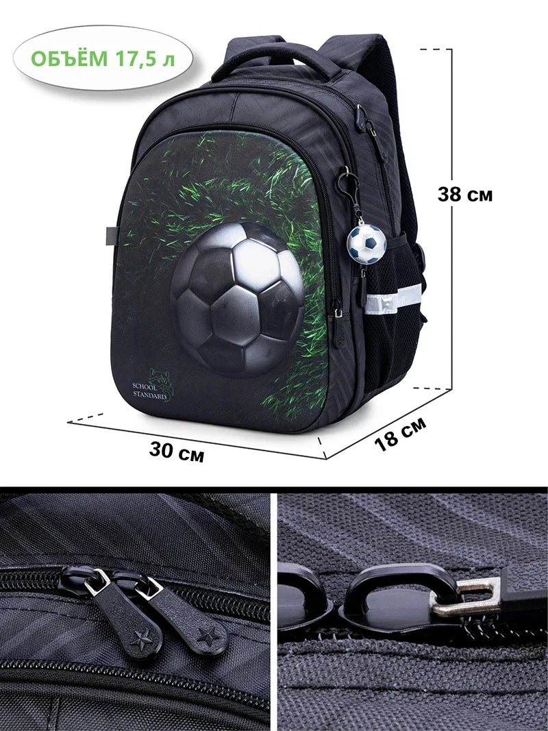 Mochila Ortopédica con Dibujos Animados para Niños de Primaria