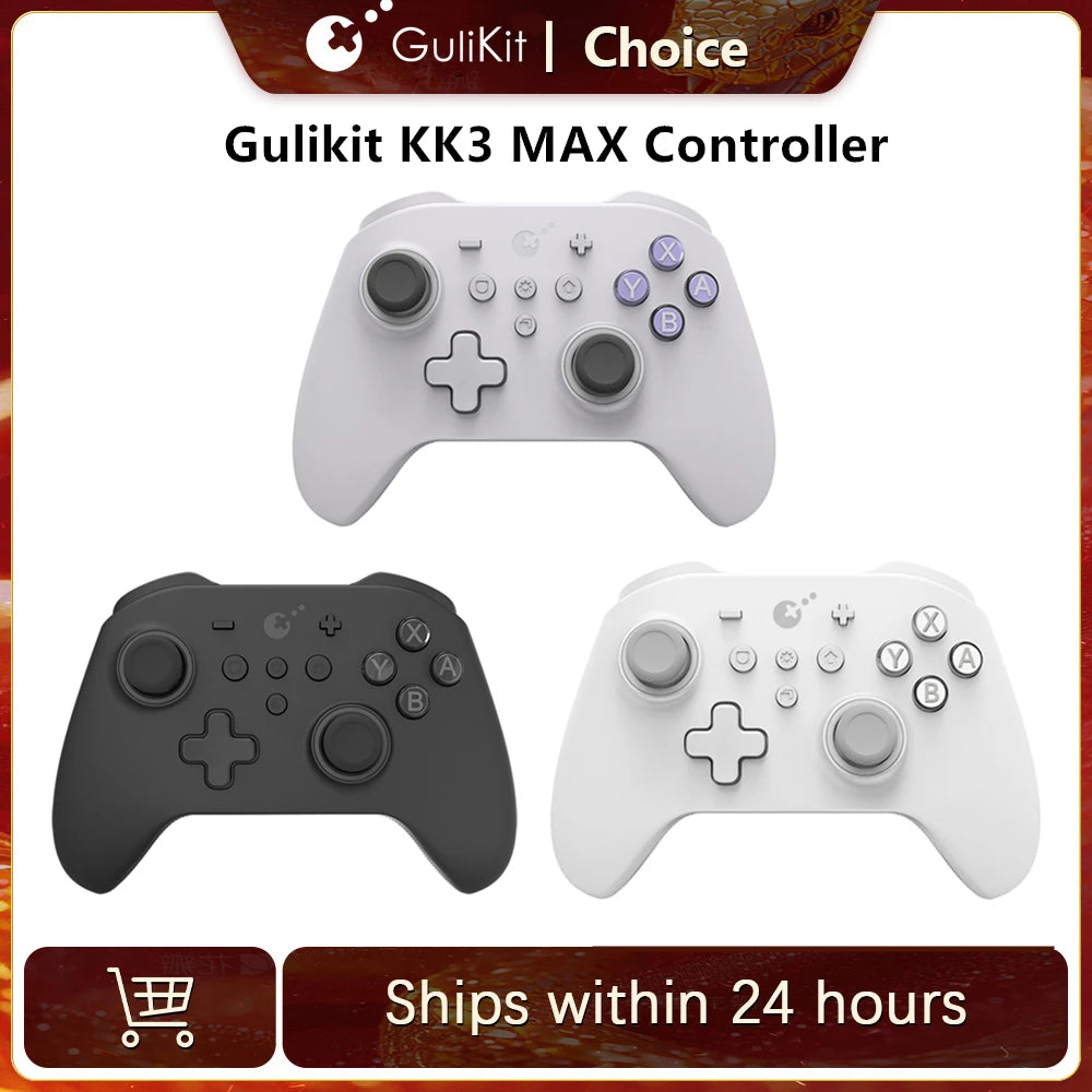 GuliKit-mando KK3 MAX NS39 KingKong 3, Gamepad con efecto Hall, Joysticks y disparadores para Windows, Nintendo Switch, Android e iOS