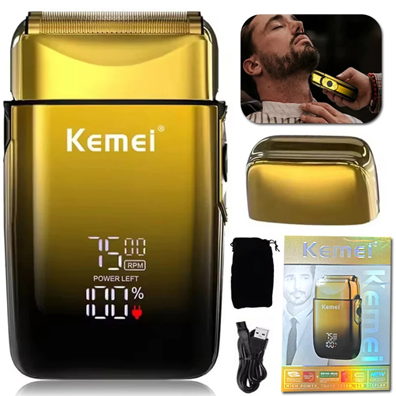 Kemei Afeitadora Eléctrica KM-TX10 con Pantalla LCD