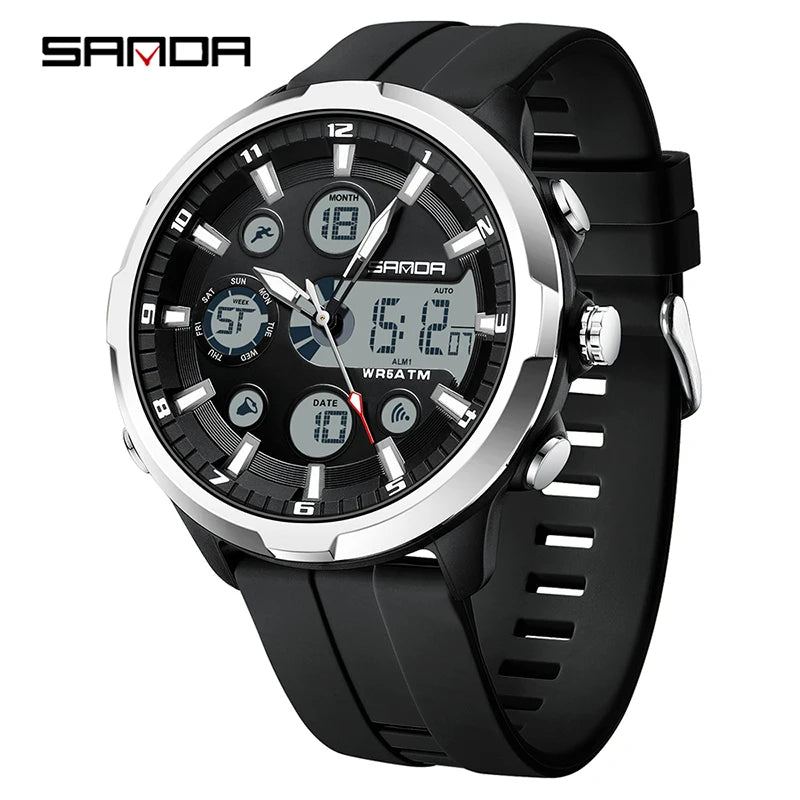 Reloj Militar Digital SANDA G Doble Pantalla para Hombre