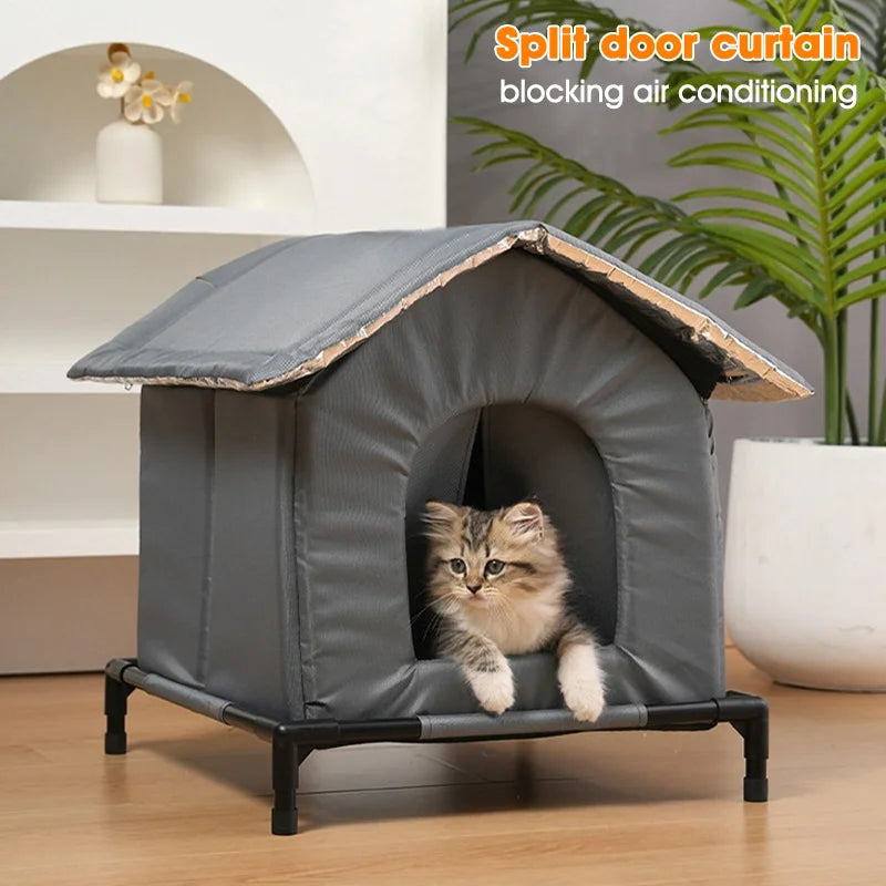 Casa Plegable para Mascotas — Refugio Impermeable Interior y Exterior