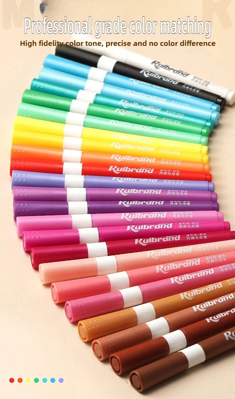 Set de Pinturas Acrílicas Lavables 24 a 60 Colores para Arte