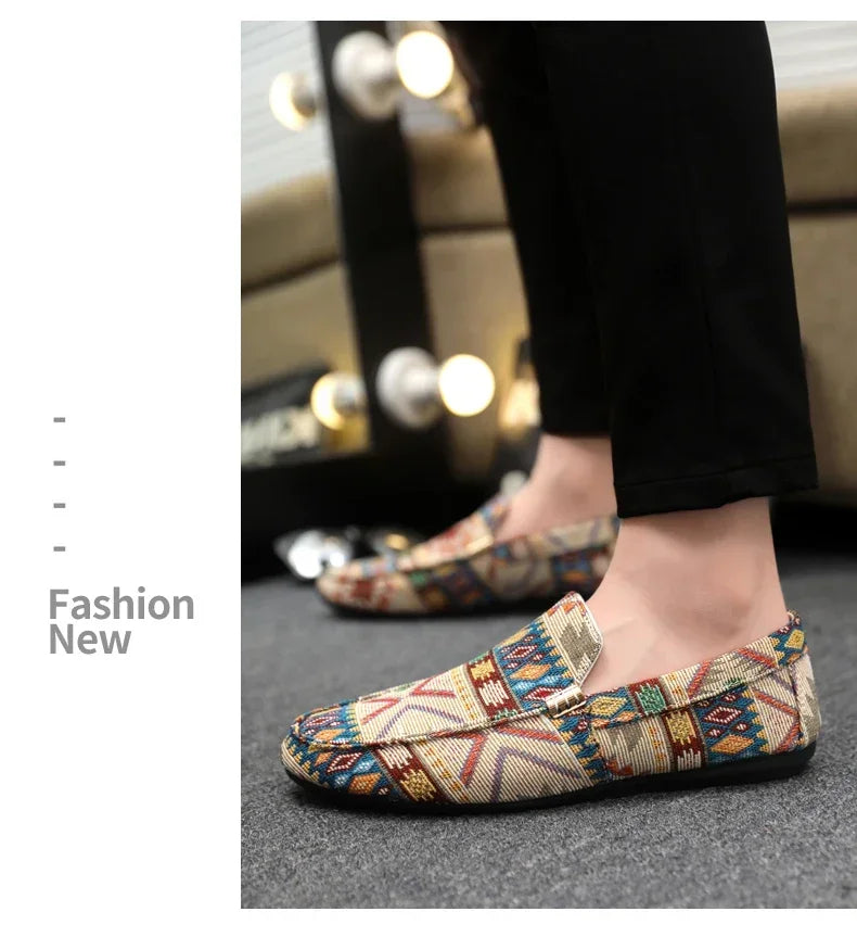 Zapatos informales de verano para hombre, mocasines transpirables para hombre, zapatos perezosos, zapatillas cómodas para caminar, zapatos planos antideslizantes para conducir