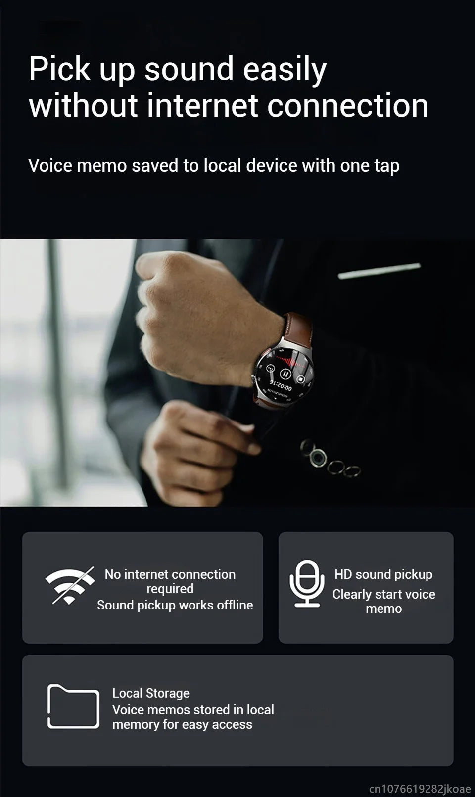 Reloj Inteligente Philips IA Grabación y Traducción