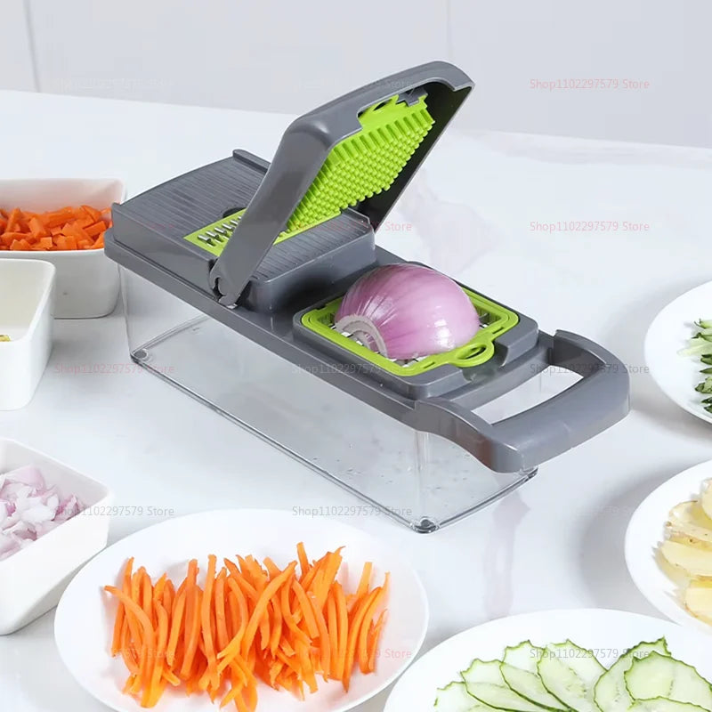 Picadora de cocina portátil multifuncional, trituradora de verduras, rallador de patatas y zanahorias, procesador de alimentos para el hogar de frutas y verduras