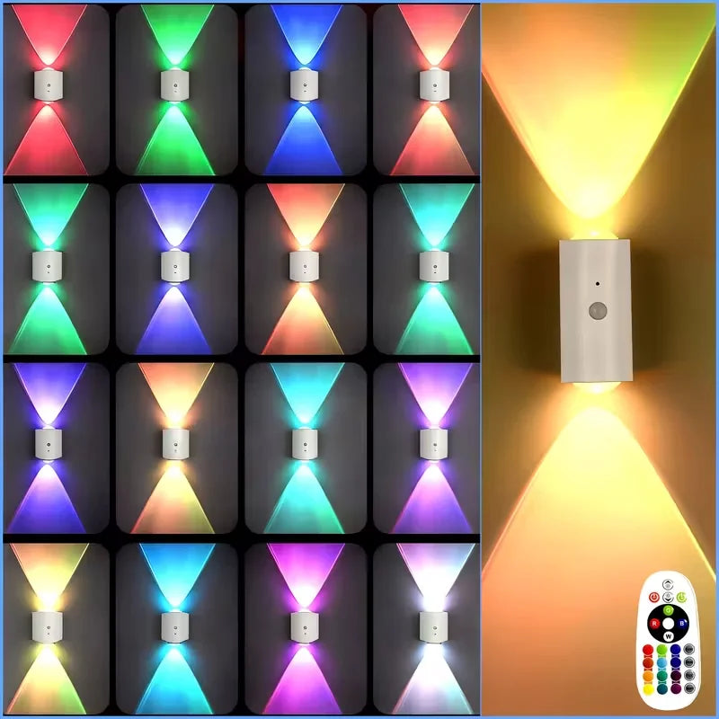 Luces de Pared RGB con Sensor de Movimiento, 16 Colores
