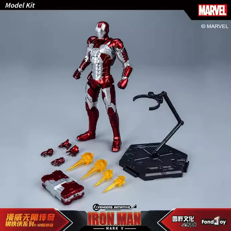 Caliente Fondjoy Marvel IronMan MK3 ensamblar juguetes Iron Man modelo 15cm Material ABS 1/12 escala figuras de acción juguetes niño regalos de cumpleaños