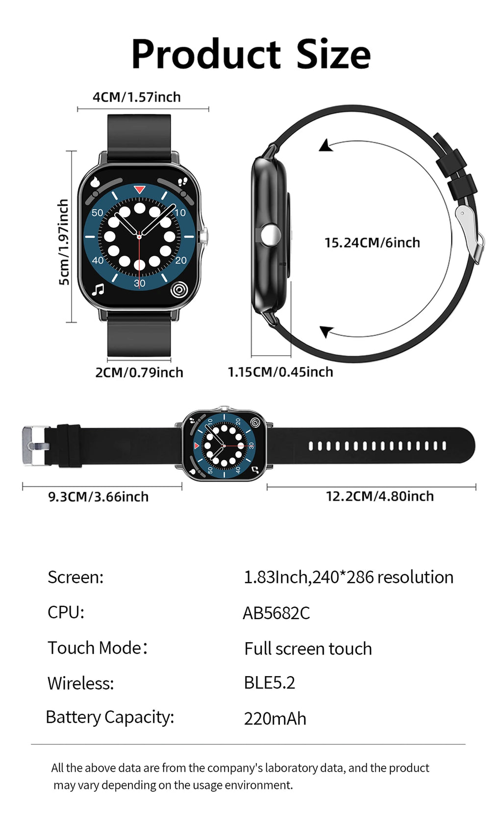 SIMSONLAB Reloj Inteligente Fitness Tracker