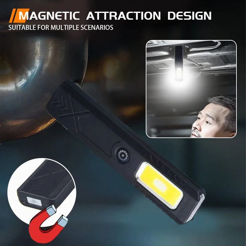Llavero Linterna LED Mini Recargable Tipo C 550LM Portátil de Bolsillo
