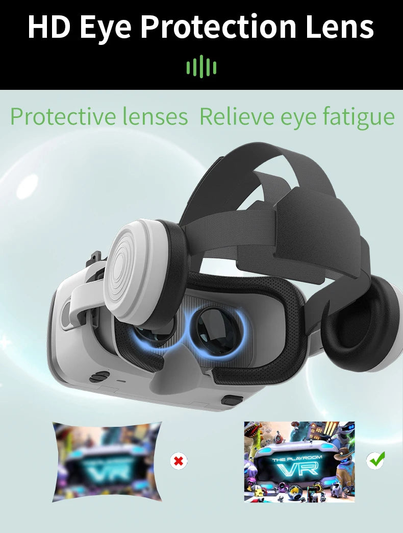 Gafas de realidad Virtual VR, dispositivos de auriculares 3D, lentes para casco Viar, inteligentes para teléfonos inteligentes, auriculares para teléfono móvil Realidade