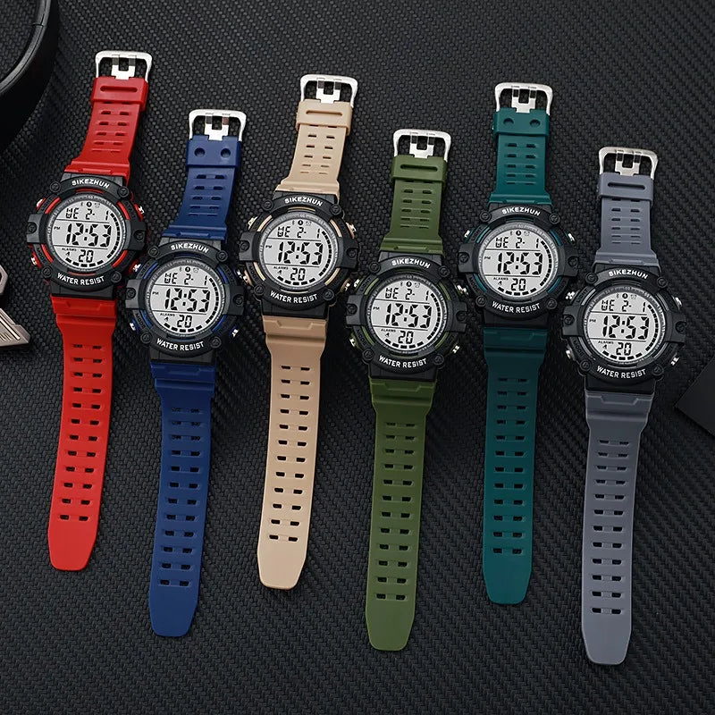 Reloj Digital Deportivo Resistente al Agua Hombre