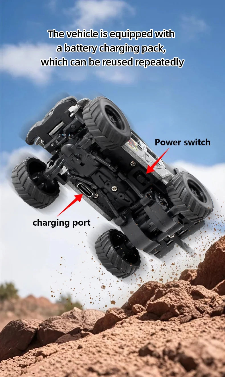 Mini Auto RC 1/64 Crawler Todoterreno con Control App