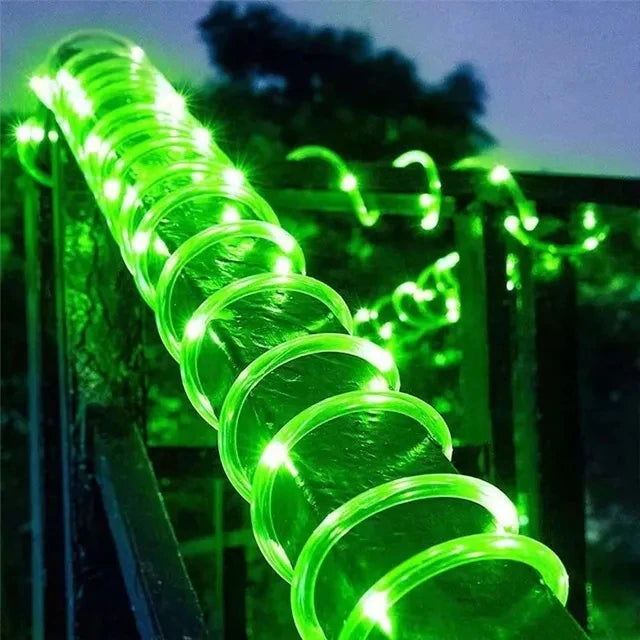 Guirnalda de Luces LED Solares para Jardín y Exterior 7-32M