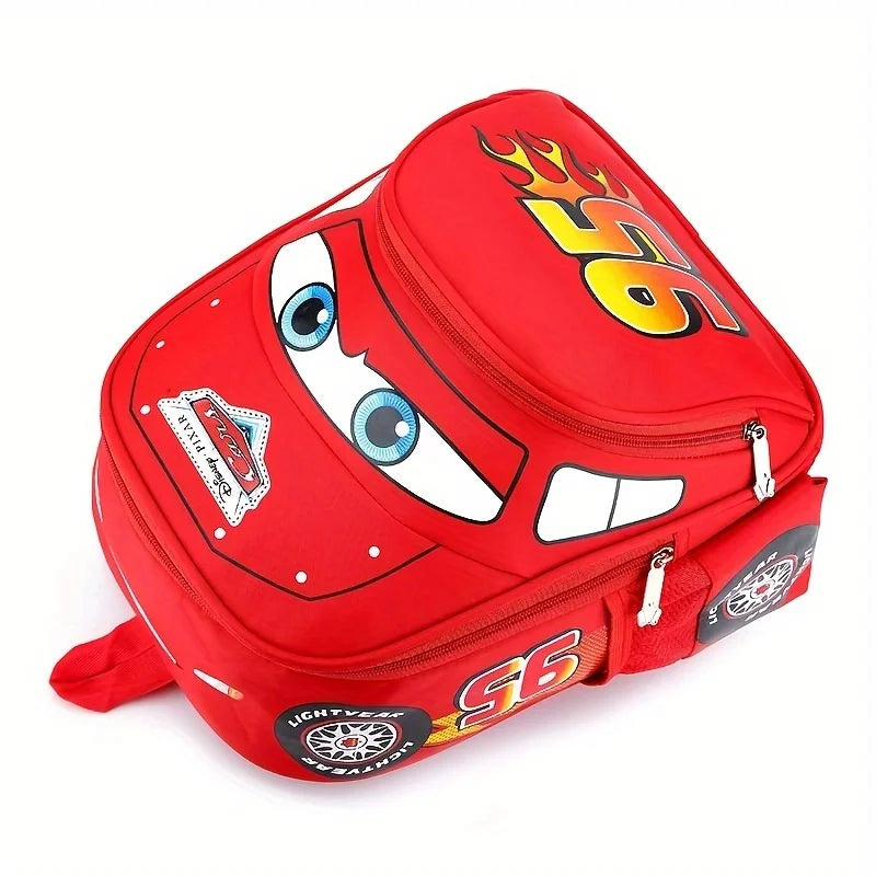 Mochila Escolar Infantil 2026, Linda Mochila de Dibujos Animados para Niños, Mochila Casual con Diseño de Auto