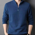 Buzo de Cuello Alto Antipilling para Hombre | Ajustado, Color Sólido