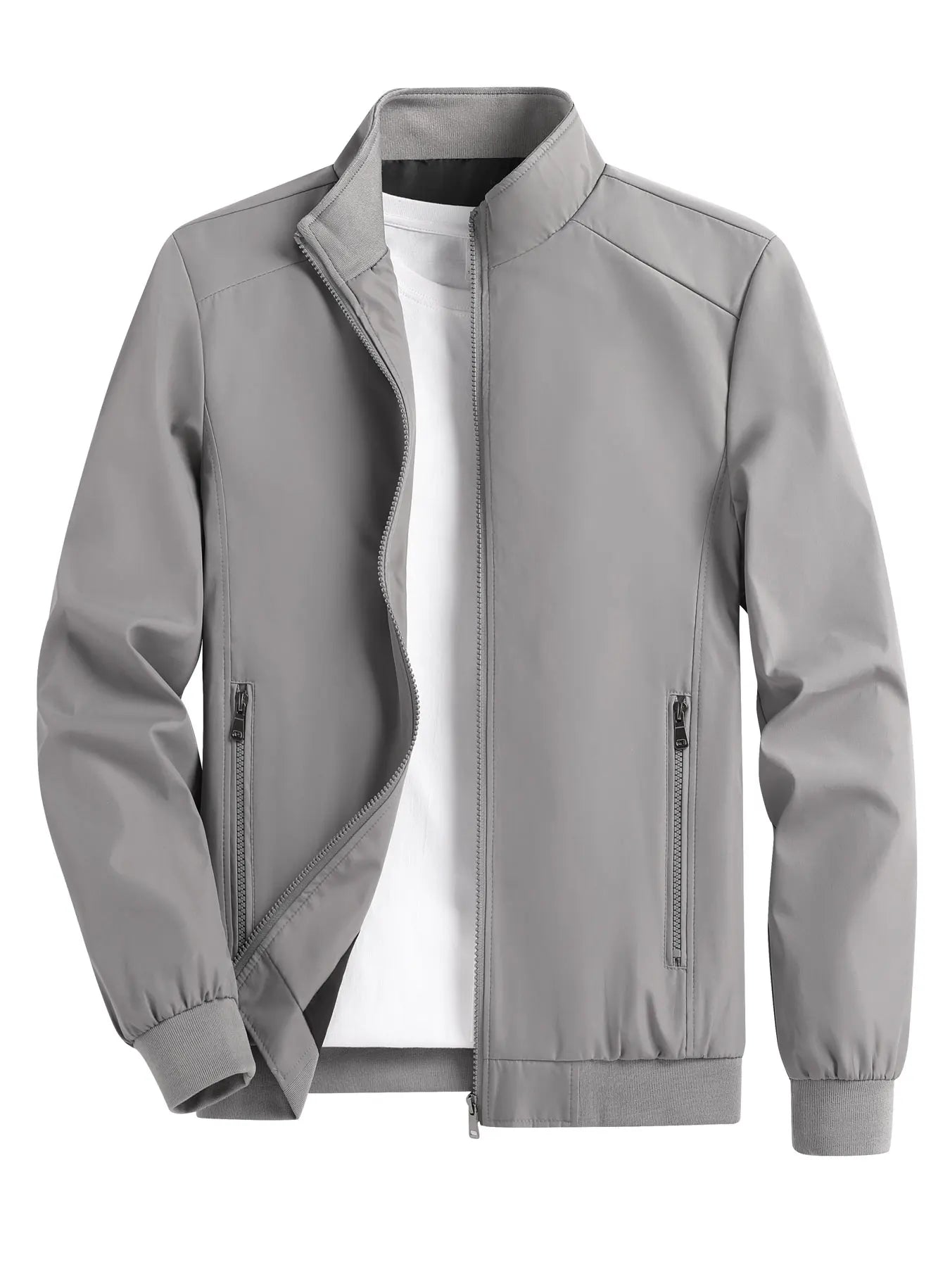 Cárdigan Hombre Cuello Levantado Primavera/Otoño – Chaqueta Versátil