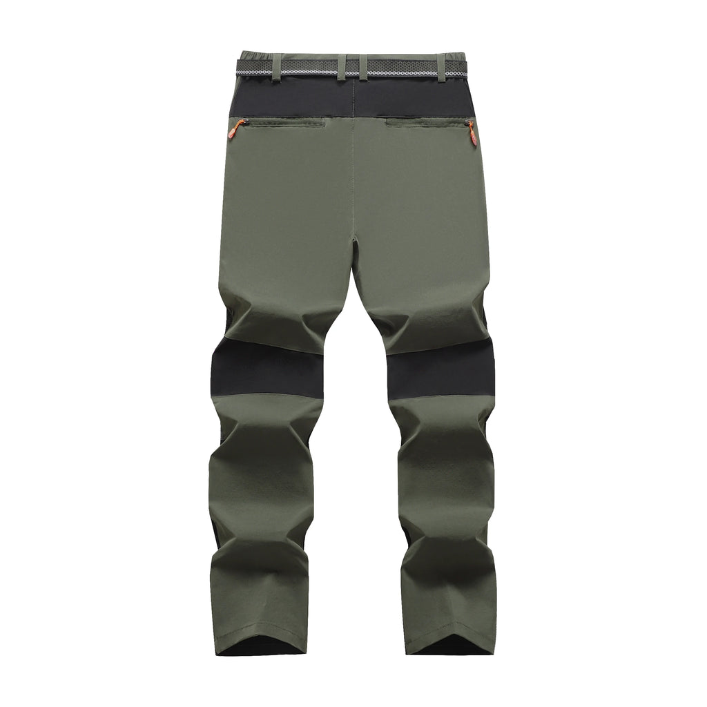 Pantalones de Montañismo al aire libre para hombres, pantalones elásticos de secado rápido de cuatro lados, ligeros y delgados, transpirables, elásticos de verano