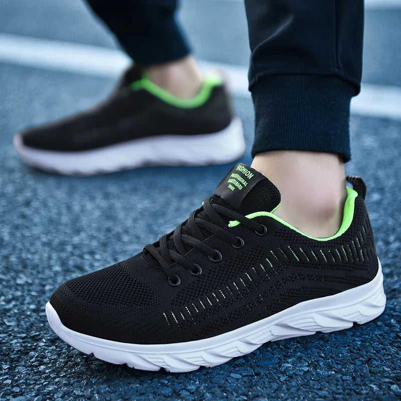 YRZL Zapatillas para correr para hombre, zapatillas deportivas ligeras a la moda, zapatillas transpirables para caminar, zapatillas deportivas cómodas para hombre