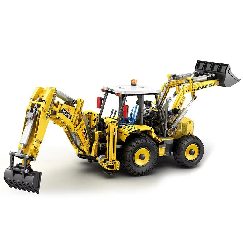 Nuevo 2466 Uds Bulldozer excavadora camión Control remoto modelo bloques de construcción rompecabezas juguete cumpleaños regalos de navidad para niño