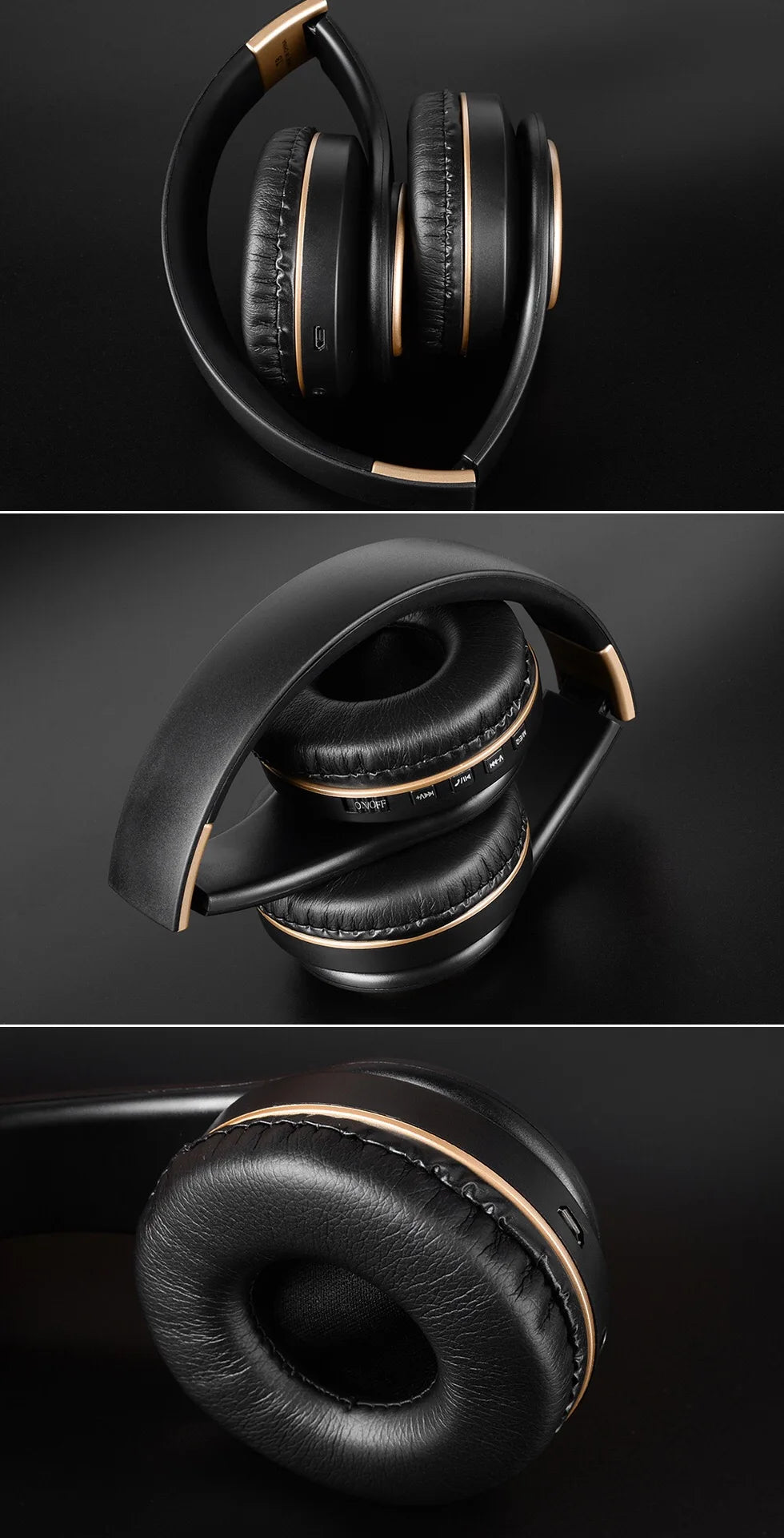 Auriculares inalámbricos supraaurales Bluetooth 5.3 HiFi estéreo de baja latencia con cancelación de ruido, auriculares para juegos con micrófono ENC