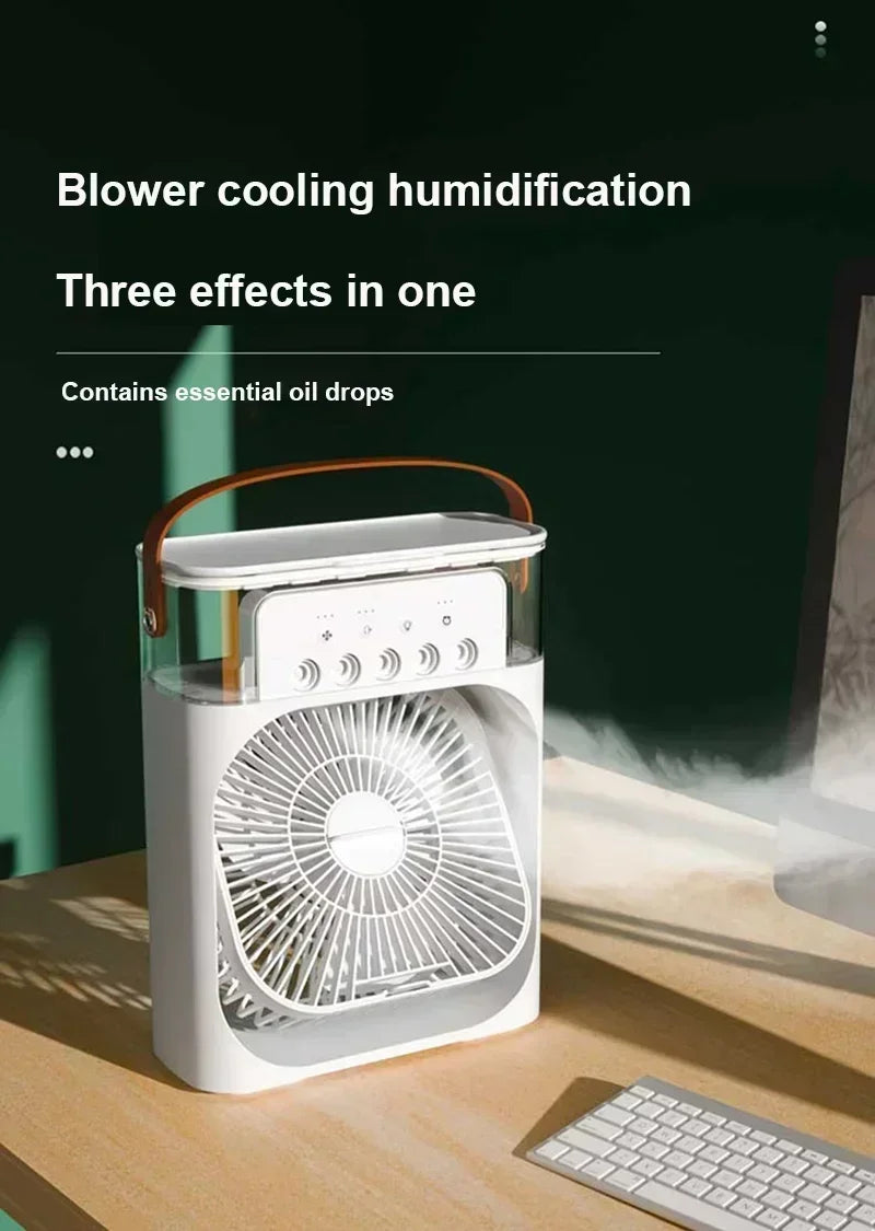 Ventilador Humidificador Portátil con 3 Velocidades